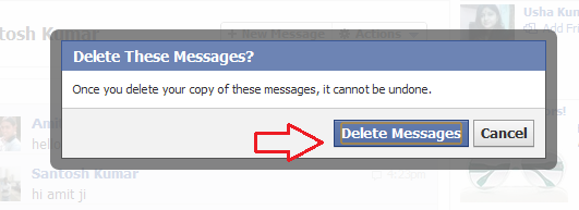 Delete facebook messages felete facebook messages