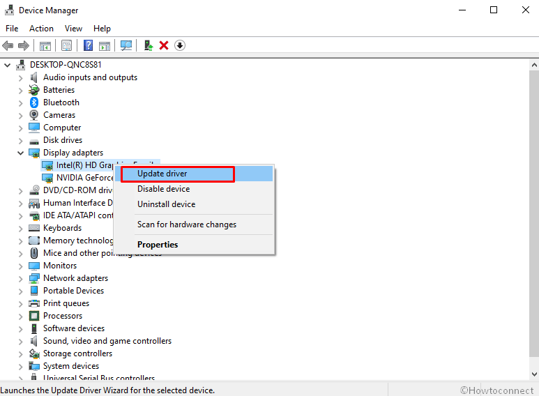Device manager update driver