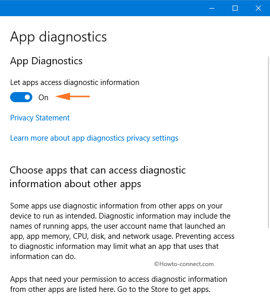 Disable Enable App Diagnostics in Windows 10 image 5