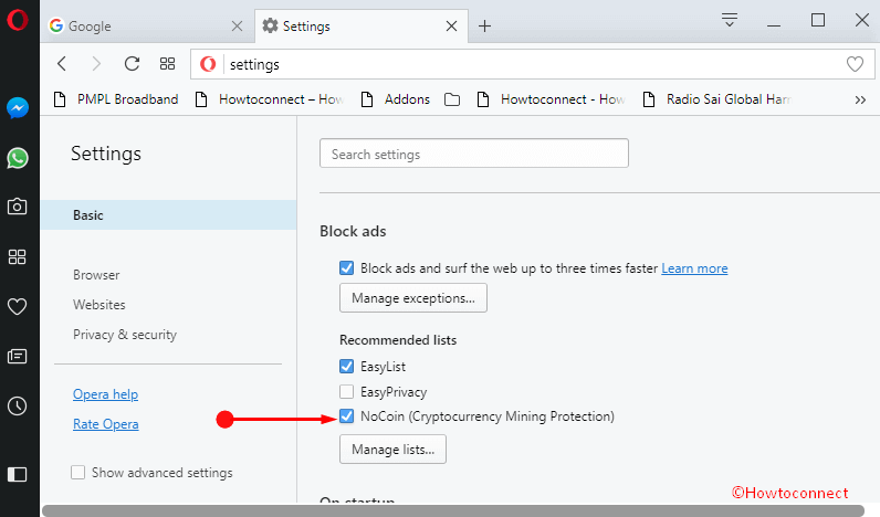Disable Enable NoCoin Cryptocurrency Mining Protection in Opera Pic 3
