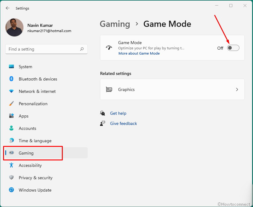 Disable Game mode to Speed Up Windows 11