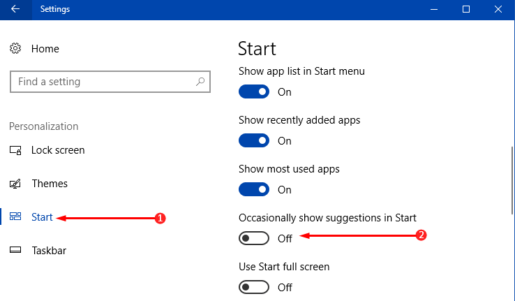 Disable Windows 10 Advertisements Manually Photos 1