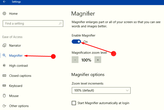 Disable and Enable Magnifier's Tracking Options in Windows 10 image 2