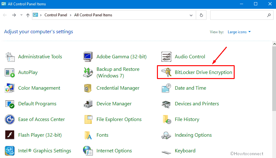 Disable the BitLocker to fix 0x8007000A - 0X2000D