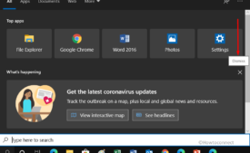 Dismiss Coronavirus Update Banner on Windows 10 Image 2