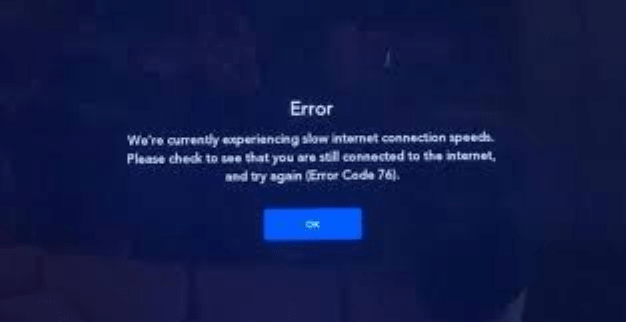 Disney plus error code 76