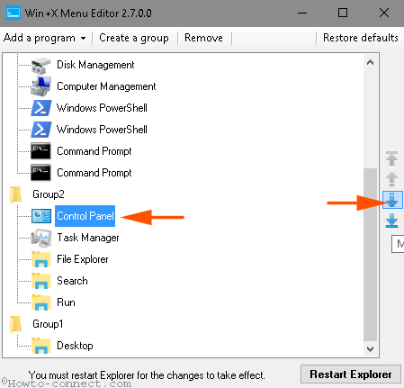Display Control Panel on Power User Menu Instead Settings Windows 10 image 5