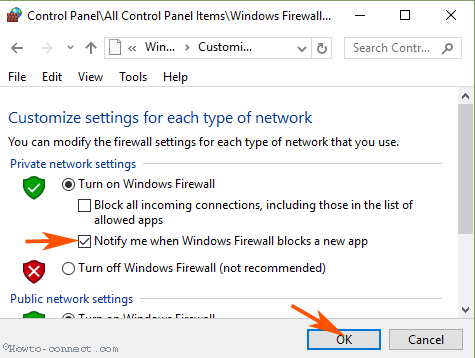 Display Notification When Firewall Blocks Application on Windows 10 image 3