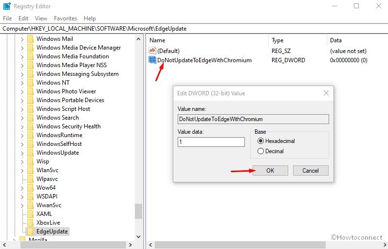 DoNotUpdateToEdgeWithChromium