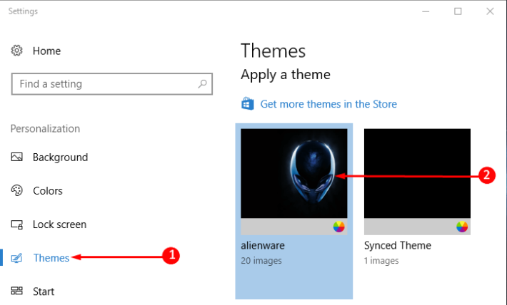 Download Alienware Themes for Windows 10 and Install
