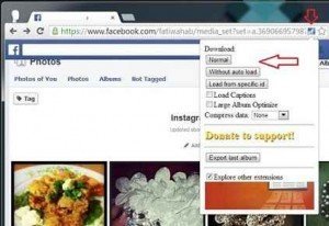 Download facebook album