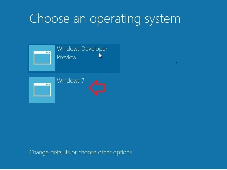 Dual Booting Screen of windows 8 startup dual booting screen of windows 8 startup