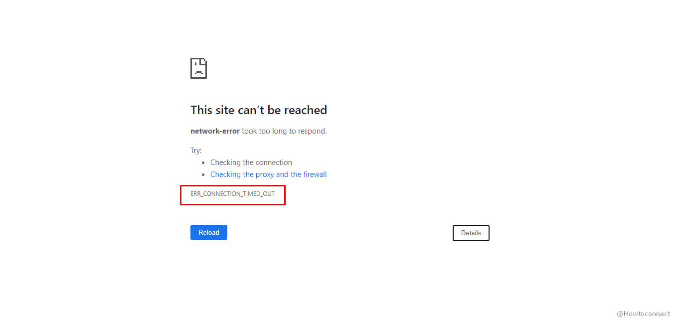 this site cannot be reached err_connection_timed_out