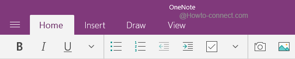 Editing tools of OneNote Windows 10