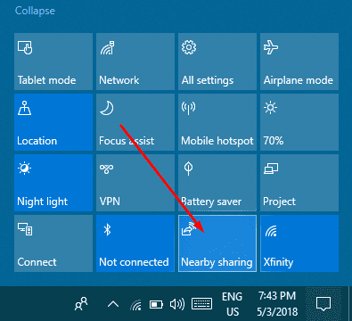 Enable Disable Nearby Sharing in Windows 10 image 2