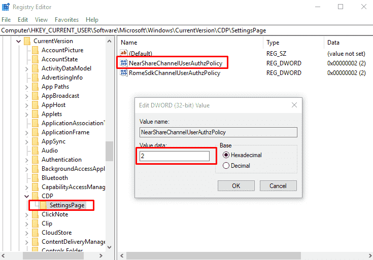 Enable Disable Nearby Sharing in Windows 10 image 7