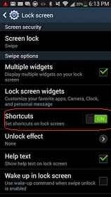 Enable Galaxy S4 Lock Screen Shortcuts enable galaxy s4 lock screen shortcuts