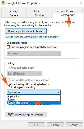 How To Enable High Dpi Support For Application On Windows 10