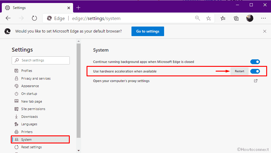 Enable Use Hardware acceleration when available
