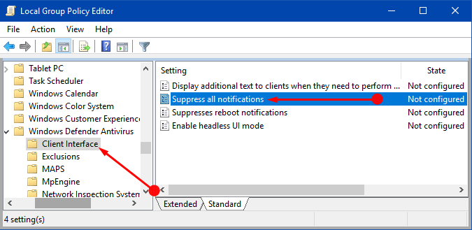 Enable Windows Defender Antivirus Notifications Windows 10 Pics 6