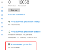 Enable Windows Defender Ransomware Protection in Windows 10 image 3