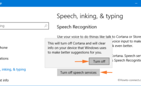 Enable and Disable Cortana Speech Services on Windows 10 Pic 5