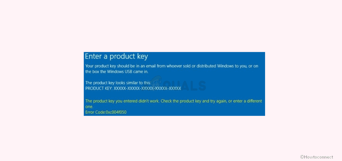 Fix Error 0xc004f050 Windows 10 Activation Pro or Home