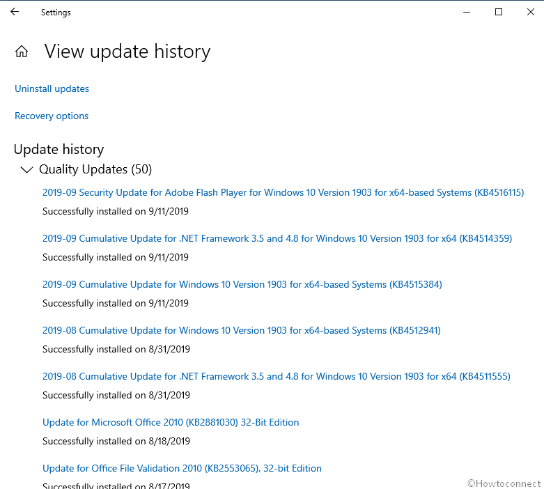 Error 0xc1900130 Failed install attempt Update Windows 10