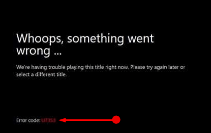 Error U7353 Netflix Image 1