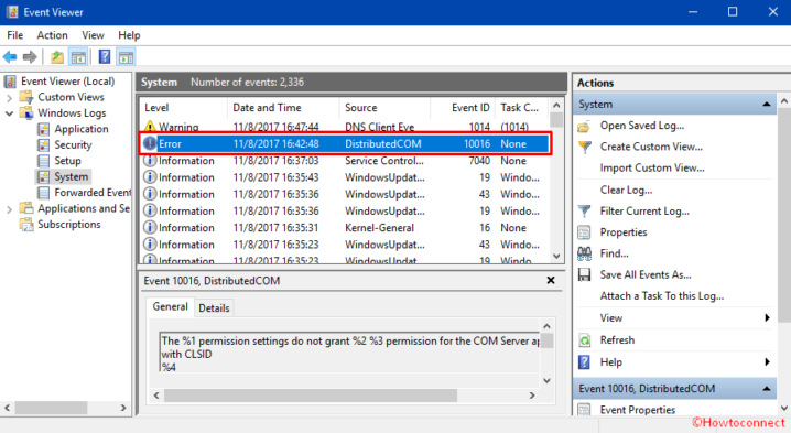 Fix: Event ID 10016 DistributedCOM Windows 10 Error
