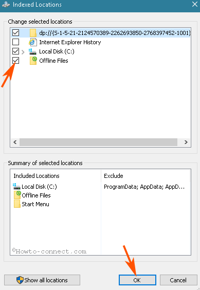 Exclude or Include Locations For Index Windows 10 photo 4