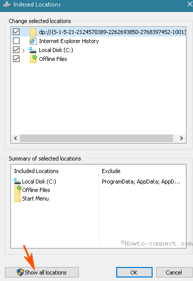 Exclude or Include Locations For Index Windows 10 photo 5