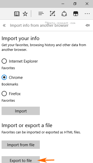 Export Import Edge Favorites As HTML File with Chrome, Firefox, IE photo 5