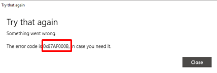 Fix 0x87AF000B Error Code in Store Windows 10 image 1