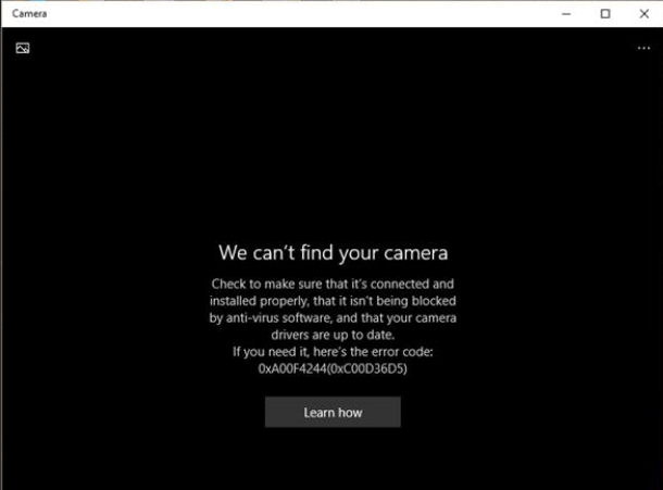 Fix 0xA00F4244(0xC00D36D5) Webcam Error in Windows 10 picture 1