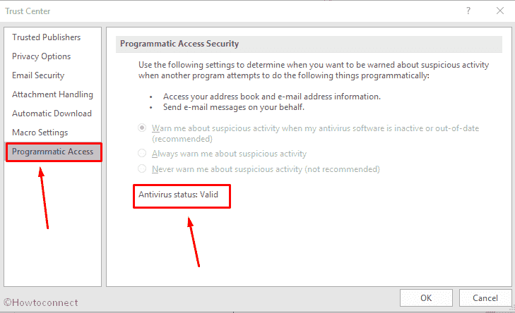Fix A program is Trying to Send an E-mail Message on your behalf Outlook Windows 10 image 3