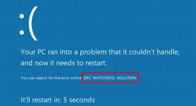 Fix DPC Watchdog Violation in Windows 10 April 2018 Update 1803 Pic 1