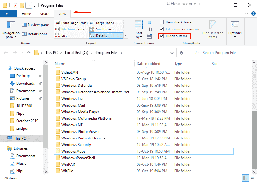 Windowsapp folder in program files
