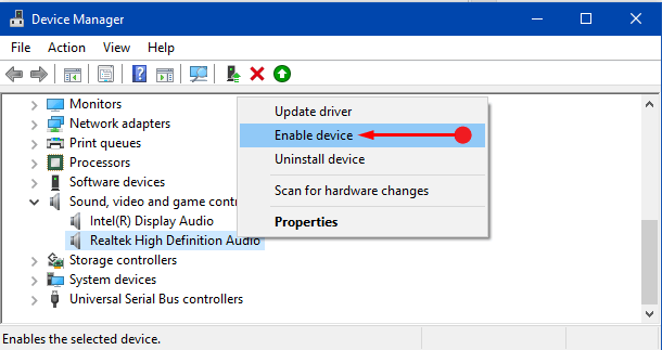 no audio output device installed vista toshiba