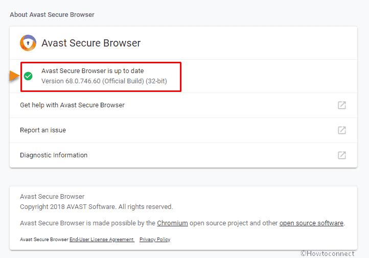 Fix Update issue in Avast Secure Web Browser image 2