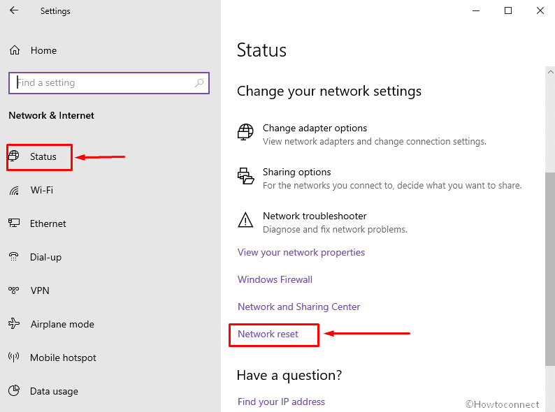 Fix WiFi Missing from Network & Internet Settings in Windows 10 - Network Reset image 2