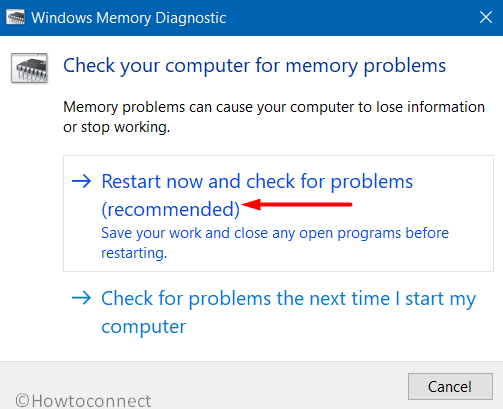 Fix the Memory problems in Windows 10 Pic 3