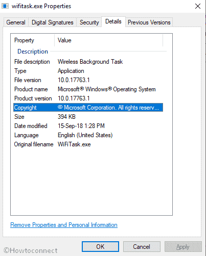 Fix wifitask.exe in Windows 10 image 1