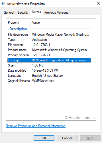 Fix wmpnetwk.exe in Windows 10 image 1