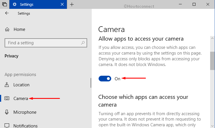 Fixing problems of camera access after installing April Update