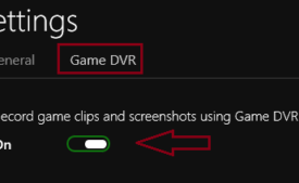 Game DVR is turned on by default
