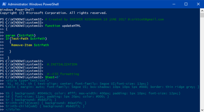 Get Basic Computer Information in Browser with PowerShell in Windows