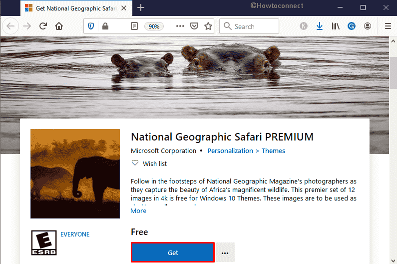 Get National Geographic Safari PREMIUM Windows 10 Theme