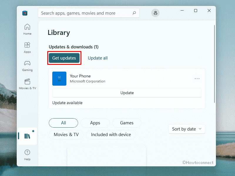 Get update for Microsoft store