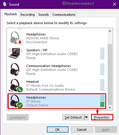 headphones windows 10 no sound